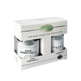 POWER HEALTH Platinum Range Ζinc Premium 5 30 Kάψουλες & Δώρο Βιταμίνη C 1000mg 20 Δίσκια