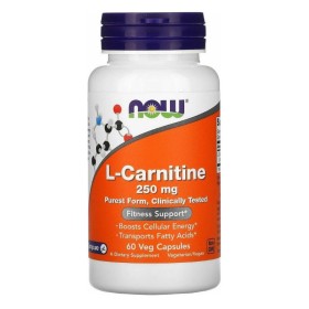 Now L-Carnitine 250mg 60 Φυτικές Κάψουλες
