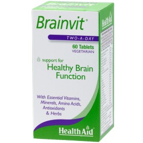 Health Aid Brainvit Συμπλήρωμα Διατροφής για την Μνήμη 60 Ταμπλέτες Health Aid Brainvit Συμπλήρωμα Διατροφής για την Μνήμη 60 Ταμπλέτες
