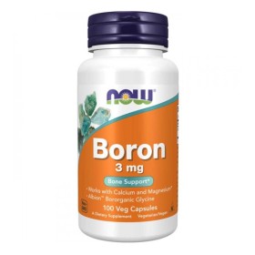 Now Boron 3mg  με Μέταλλα για Οστά & Αρθρώσεις 100 Κάψουλες