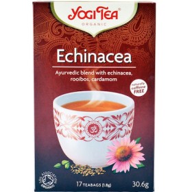 Yogi Tea Echinacea Βιολογικό Τσάι για Ισχυρό Ανοσοποιητικό 17 Φακελάκια 30.6g