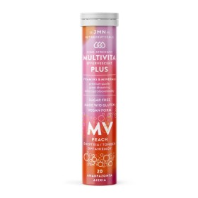 Jmn Nutraceuticals Multivita Plus Peach Flavour Πολυβιταμίνες 20 Αναβράζοντα Δισκία