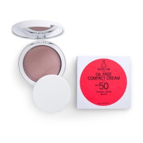 YOUTH LAB Oil Free Compact Spf 50 Combination Oily Skin Αντηλιακή Κρέμα Υψηλής Προστασίας & Ματ Αποτελέσματος Dark Color 10g