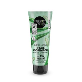 Organic Shop Exfoliating Face Gommage Aloe & Avocado Απολεπιστικό Προσώπου 75ml