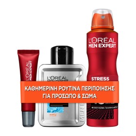 LOREAL MEN EXPERT Promo Anti-Ageing Eye Cream 15ml & Stress Resist Deodorant Spray 150ml & After Shave Lotion 100ml