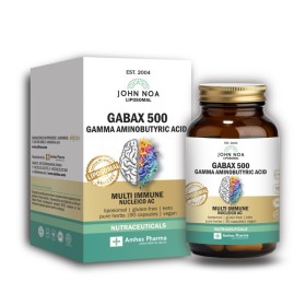 JOHN NOA Gabax 500 Gamma Aminobutyric Acid Λιποσωμιακό 90 Φυτικές Κάψουλες