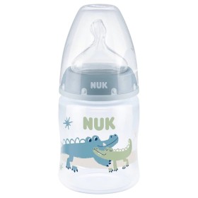 NUK Μπιμπερό First Choice Plus Πλαστικό 0-6m Μπλε Κροκόδειλος Medium [10.743.889] 150ml