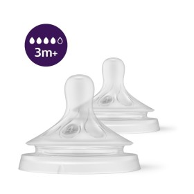 Philips Avent Natural Response Θηλή Σιλικόνης 3m+ 2 Τεμάχια (Scy964/02)