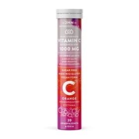 Jmn Nutraceuticals Vitamin C 1000mg Orange Flavour για Ενίσχυση του Ανοσοποιητικού 20 Αναβράζοντα Δισκία