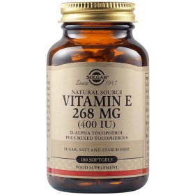SOLGAR Vitamin E 268mg 400 IU 100 Μαλακές Κάψουλες