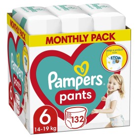 PAMPERS PANTS Πάνες Μέγεθος 6 (15+kg) 132 Τεμάχια [Monthly Pack]