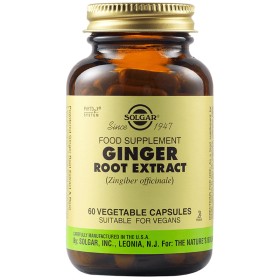 SOLGAR Ginger Root Extract 60 Φυτικές Κάψουλες