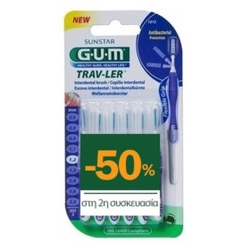 GUM Promo 1512 Μεσοδόντια Trav-Ler Cylindrical 1.2mm 1+1 με -50% στο 2ο Προϊόν 12 Τεμάχια