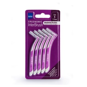 Intermed Ergonomic Interbrush Size 6 Μεσοδόντια Βουρτσάκια 1.1mm Χρώμα Μωβ 5 Τεμάχια Intermed Ergonomic Interbrush Size 6 Μεσοδόντια Βουρτσάκια 1.1mm Χρώμα Μωβ 5 Τεμάχια