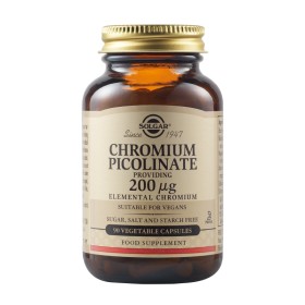 Solgar Chromium Picolinate 200μg 90 Φυτικές Κάψουλες Solgar Chromium Picolinate 200μg 90 Φυτικές Κάψουλες