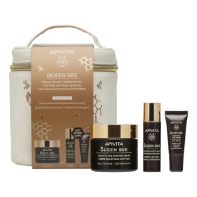 Apivita Promo Queen Bee Absolute Anti Aging & Regenerating Cream Rich Texture Αντιγηραντική Κρέμα Προσώπου Πλούσιας Υφής 50ml & Redefining Serum 10ml & Reviving Eye Cream 5ml