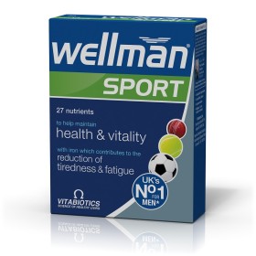 Vitabiotics Wellman Sport Συμπλήρωμα για Άντρες Που Αθλούνται 30 Ταμπλέτες Vitabiotics Wellman Sport Συμπλήρωμα για Άντρες Που Αθλούνται 30 Ταμπλέτες