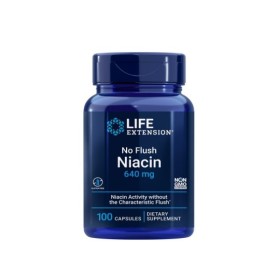 Life Extension Nο Flush Niacin 640mg Φόρμουλα για τη Χοληστερίνη 100 Kάψουλες