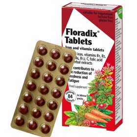POWER HEALTH Floradix Iron & Vitamin 84 Ταμπλέτες