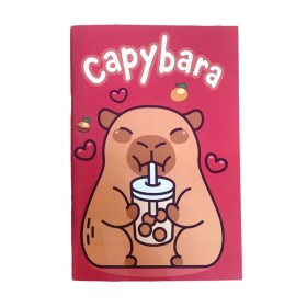 Gim Τετράδιο Ριγέ 17x25cm Κόκκινο Capybara 1 Τεμάχιο Gim Τετράδιο Ριγέ 17x25cm Κόκκινο Capybara 1 Τεμάχιο