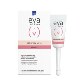 INTERMED Eva Intima Actisperm pH 7,2 Sex Life Female Vaginal Lubricant Gel for Conception 6x5ml