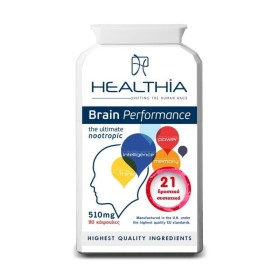 Healthia Brain Performance 510mg για Ενίσχυση της Μνήμης 90 Κάψουλες Healthia Brain Performance 510mg για Ενίσχυση της Μνήμης 90 Κάψουλες