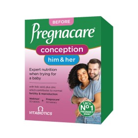 Vitabiotics Pregnacare Him & Her Conception Συμπλήρωμα για τη Υποστήριξη της Γυναικείας & Ανδρικής Αναπαραγωγικής Λειτουργίας 60 Ταμπλέτες Vitabiotics Pregnacare Him & Her Conception Συμπλήρωμα για τη Υποστήριξη της Γυναικείας & Ανδρικής Αναπαραγωγικής Λειτουργίας 60 Ταμπλέτες
