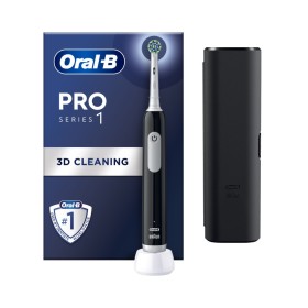 ORAL-B Pro Series 1 Ηλεκτρική Οδοντόβουρτσα Μαύρη & Θήκη Ταξιδίου 1 Τεμάχιο