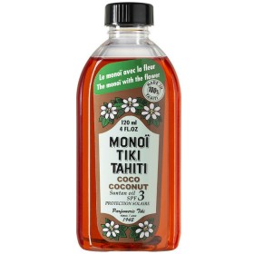 MONOI TIKI Coconut Solair SPF3 Tanning Oil for Face & Body Coconut Scent 120ml