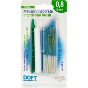 Doft Interdental Brush Πράσινο 0.8mm 12 Τεμάχια
