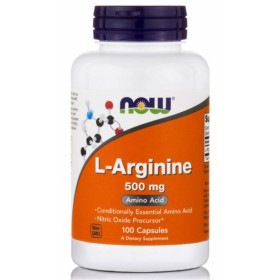 Now L-Arginine 500mg Συμπλήρωμα Διατροφής με Αργινίνη για Ενέργεια Στους Μυς 100 Κάψουλες Now L-Arginine 500mg Συμπλήρωμα Διατροφής με Αργινίνη για Ενέργεια Στους Μυς 100 Κάψουλες