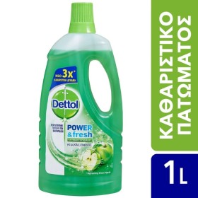 DETTOL Power & Fresh Floor Cleaner Antibacterial Green Apple 1lt