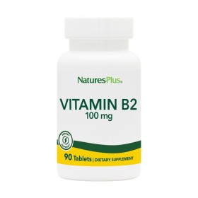 NATURES PLUS Vitamin B-2 100mg Συμπλήρωμα με Βιταμίνη Β2 90 Ταμπλέτες