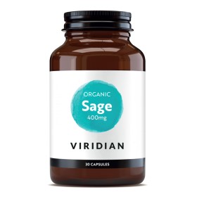 Viridian Organic Sage 400mg για την Εμμηνόπαυση 30 Κάψουλες