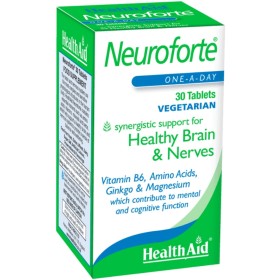 HEALTH AID Neuroforte Συμπλήρωμα για την Καλή  Λειτουργία του Νευρικού Συστήματος 30 Ταμπλέτες