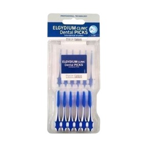 ELGYDIUM Clinic Dental Picks Οδοντιατρικές Οδοντογλυφίδες Χρώμα Μπλέ 36 τεμάχια