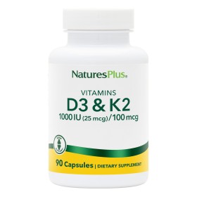 Natures Plus Vitamin D3 & Vitamin K2 για Ενίσχυση της Όρασης & του Ανοσοποιητικού Συστήματος 90 Φυτικές Κάψουλες Natures Plus Vitamin D3 & Vitamin K2 για Ενίσχυση της Όρασης & του Ανοσοποιητικού Συστήματος 90 Φυτικές Κάψουλες