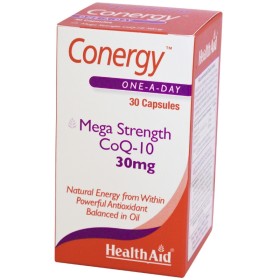 Health Aid Conergy Q10 Συμπλήρωμα με Συνένζυμο Q10 για Παραγωγή Ενέργειας & Ενίσχυση του Ανοσοποιητικού 30 Κάψουλες Health Aid Conergy Q10 Συμπλήρωμα με Συνένζυμο Q10 για Παραγωγή Ενέργειας & Ενίσχυση του Ανοσοποιητικού 30 Κάψουλες