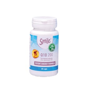 Smile Q10 200mg για Ενδυνάμωση του Καρδιαγγειακού & Ανοσοποιητικού Συστήματος 60 Κάψουλες