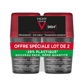 Vichy Promo Homme Deodorant Clinical Control Detranspirant Ανδρικό Αποσμητικό Roll-On με Προστασία Έως 96 Ώρες 2x50ml Vichy Promo Homme Deodorant Clinical Control Detranspirant Ανδρικό Αποσμητικό Roll-On με Προστασία Έως 96 Ώρες 2x50ml