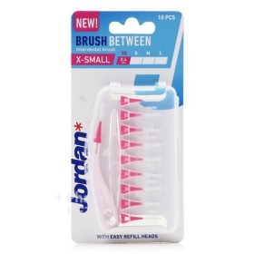 Jordan Brush Between X-Small 0.4mm Μεσοδόντια Βουρτσάκια Καθαρισμού Ροζ 10 Τεμάχια