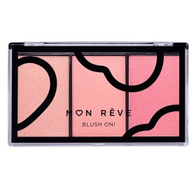 Mon Reve Blush On! Trio Palette Τριπλή Παλέτα Ρουζ No 4 Pink 3x3.3g