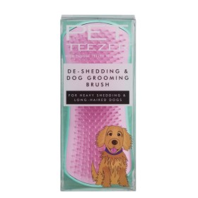 PET TEEZER De-Shedding & Dog Grooming Brush Mint & Pink Βούρτσα για Απομάκρυνση Τριχών 1 Τεμάχιο