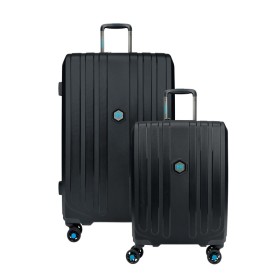 Bg Berlin Promo Enduro Μεγάλη Βαλίτσα Χρώμα Μαύρο 77x48.5x28cm & Βαλίτσα Καμπίνας 54x39x21cm
