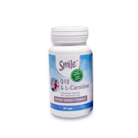 Smile Coenzyme Q-10 & L-Carnitine για Ενέργεια του Οργανισμού 30 Κάψουλες