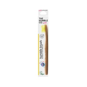 The Humble Co Humble Brush Bamboo Kids Toothbrush Ultra Soft Παιδική Οδοντόβουρτσα Κίτρινο 1 Τεμάχιο