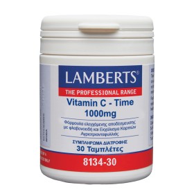 Lamberts C-Time Realease 1000mg Συμπλήρωμα με Βιταμίνη C για το Ανοσοποιητικό 30 Ταμπλέτες Lamberts C-Time Realease 1000mg Συμπλήρωμα με Βιταμίνη C για το Ανοσοποιητικό 30 Ταμπλέτες
