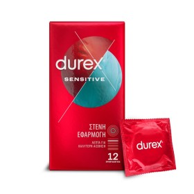 Durex Sensitive Λεπτά Προφυλακτικά με Στενή Εφαρμογή 12 Τεμάχια Durex Sensitive Λεπτά Προφυλακτικά με Στενή Εφαρμογή 12 Τεμάχια