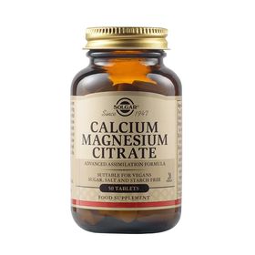 Solgar Calcium Magnesium Citrate για την Υγεία των Οστών & Νευρικού Συστήματος 50 Ταμπλέτες Solgar Calcium Magnesium Citrate για την Υγεία των Οστών & Νευρικού Συστήματος 50 Ταμπλέτες