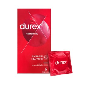 Durex Sensitive Προφυλακτικά Προφυλακτικά Λεπτά 6 Τεμάχια Durex Sensitive Προφυλακτικά Προφυλακτικά Λεπτά 6 Τεμάχια